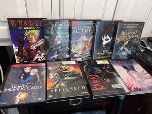 Anime dvd lot / 9 Movies / Howls Moving Castle, Appleseed,Princess Mononoke - Picture 1 of 13