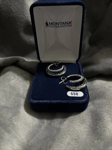 Montana Silversmiths Enchanted Soul Hoop Earrings New - Picture 1 of 8