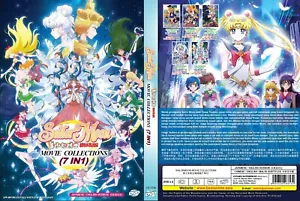 ENGLISH DUBBED Sailormoon Movie Collections (7 IN 1) DVD All Region - Picture 1 of 1