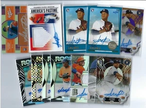 2019 TOPPS ARCHIVES SNAPSHOTS BLUE RC AUTO LOT FRAMBER VALDEZ #/50+++(12 CARDS) - Picture 1 of 7