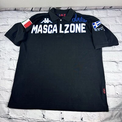 Vintage Robe Di Kappa Men's Large Polo Shirt Black - Image 1 of 4