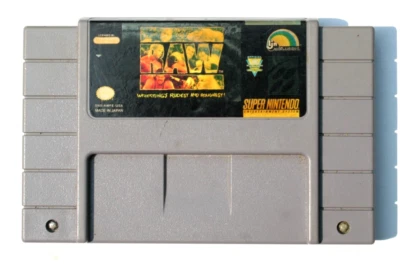 WWF Raw (Super Nintendo Entertainment System, 1994) SNES Tested - Image 1 of 3