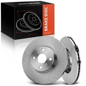 2Pcs Disc Brake Rotors for Toyota Yaris 2012 2013 2014-2018 L4 1.5L Front Side - Picture 1 of 8