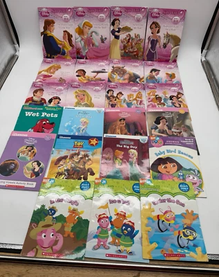 Mixed Lot (23) Disney Princess Sight Words Learning + Nick Jr Backyardigans Book - Image 1 of 4