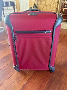 TUMI GEN 4 ROLLING SUITCASE LUGGAGE CARRY ON PRE-OWNED CONDITION "RED COLOR '' - Picture 1 of 22