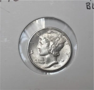 1940 . Mercury Dime .Choice/Gem BU . MS . Old Silver 10 Cents. - Picture 1 of 2