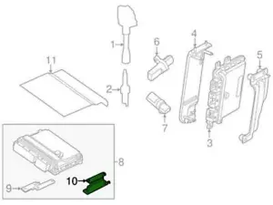 NEW GENUINE NISSAN 237A2-JA80A HYBRID CONTROL MODULE BRACKET ALTIMA 2007-2011 - Picture 1 of 5