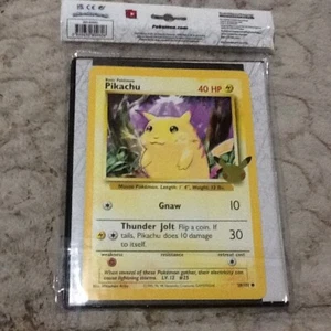 Pokemon:25th Anniversary First Partner Collector’s Binder SEALED +JUMBO PIKACHU - Picture 1 of 2