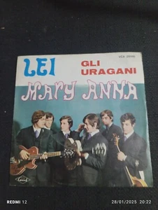 Gli Uragani Lei /Mary Anna 45 7" Carisch Beat Italiano 1967 Mint- - Foto 1 di 3