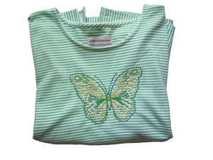 Camisa Alfred Dunner Tropic Zone Lentejuelas Mariposa Pull Over Verde Talla PXL NUEVA CON ETIQUETAS - Imagen 1 de 5