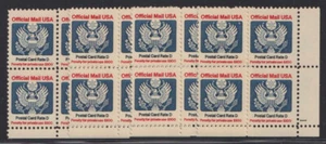 D9880: (4) bloques de placas de EE. UU. #O138, en estado bastante bueno, casi nuevo; CV $110 - Imagen 1 de 1
