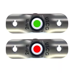 TACO Rub Rail Mounted LED Navigation Light Set 2-1/2" Boat Marine Sail Bay Yacht - Bild 1 von 1