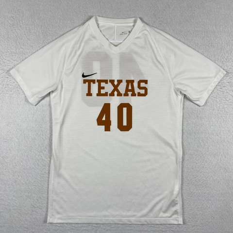 Texas Longhorns Jersey Mens Medium White Nike Dri Fit Shirt 40 NCAA Football Cover