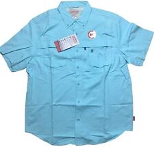 Coleman Short Sleeve Adventure Stretch Outdoor Shirt Blue Radiance NWT