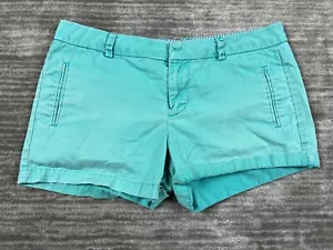 Stylus Shorts Womens 8 Blue Mid Rise Regular Fit Chino - Picture 1 of 15