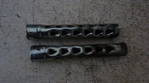 Paar BSA Royal Enfield Motorrad Schalldämpfer Geräuschreduzierer 32 mm Leitbleche Baffle - Bild 1 von 10