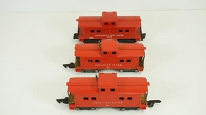 American Flyer S Gauge 24636 638 Red Caboose Lot of 3x No Boxes B23 - Picture 1 of 12