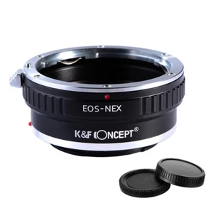 K&F Concept adapter for Canon EOS EF mount lens to Sony E NEX a6000 A73 A7R4 - Picture 1 of 9