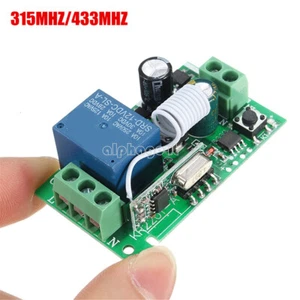 AC 85~220V 315/433MHZ 1CH Wireless RF Remote Receiver Transmitter Relay Control - Picture 1 of 5