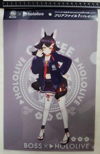 hololive x BOSS Ookami Mio file folder(A4) 2024 NOV. - Picture 1 of 3