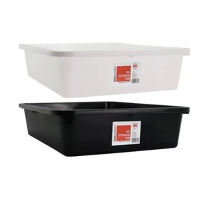2x Boxsweden 35L Storage Tub 59.5cm Organiser Container Holder Tray Case Assort - Picture 1 of 3