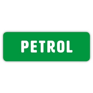 4 x Petrol Fuel Cap Stickers - Petrol Only Car Sticker - Self-adhesive, Fuel Cap - Picture 1 of 3