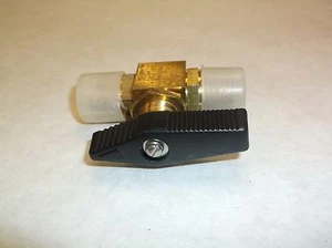 1WMT5 Ball Valve, Two Piece, 3/8 In, Brass Body, Inline, 1000 PSI, (E03J) - Picture 1 of 5