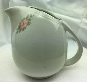 Jarra Art Deco Vintage 1945 Halls Rosa Blanco 658 Utensilios de Cocina Calidad Superior - Imagen 1 de 8
