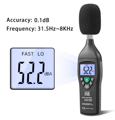 DT-805 Professional Sound Level Meter Industrial Noise Decibel Tester Noisemeter - Image 1 of 4
