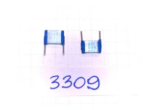 Siemens 68nF 100 V 10 % RM7,5 MKT Filmkondensator B32510 silberblaue Kappe Menge-5 Stück - Bild 1 von 6