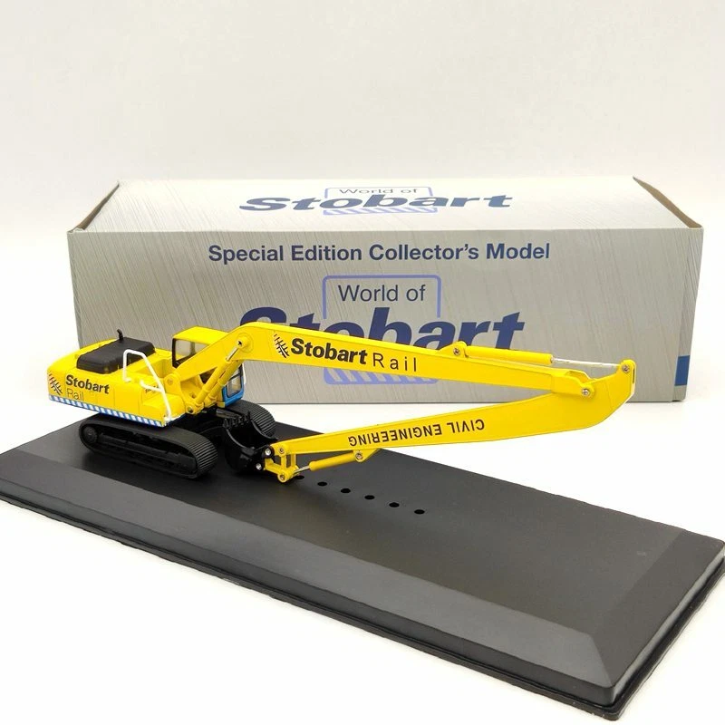 Atlas Eddie Stobart Rail Komatsu PC340 Hydraulic Excavator W122 Civil 1:76 Car - Image 1 of 4
