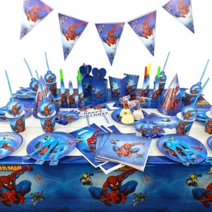 136 pcs Spiderman birthday party supplies - Picture 1 of 4