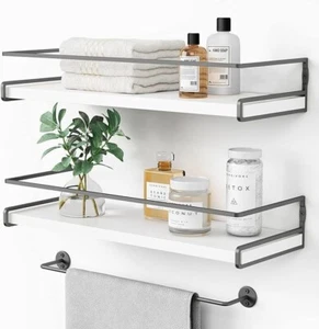 Forbena weiß Schweberegal für Badezimmer Organizer über WC - Bild 1 von 7