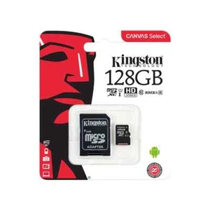 Kingston 128Go Carte Mémoire Micro SD 128G SDHC Classe 10 UHS-I TF avec Adaptateur SD - Photo 1 sur 3