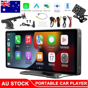 Portable 9"for Wireless Apple CarPlay Android Auto Touch Screen Car Radio Stereo - Picture 1 of 12