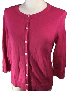 Croft & Barrow M NWT Cardigan Sweater Pink Soufflé $36 🧡 - Picture 1 of 10