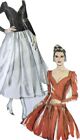 1980s Drop Waist Full Skirt Sweetheart Formal Dress Sewing Pattern Style 1428