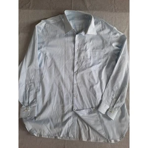 Camisa de vestir a rayas Ermenegildo Zegna para hombre talla XXL COtton hecha en Turquía VER - Imagen 1 de 10