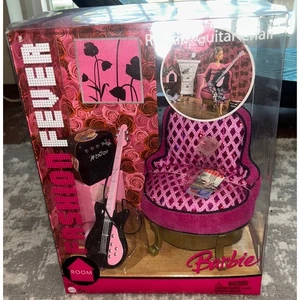 Mattel Barbie Fashion Fever Möbel Set - Rockin' Gitarrenstuhl (Neu mit Etikett) - Bild 1 von 5