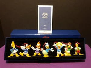 VINTAGE DISNEY ORNAMENT SET DONALD DUCK 65 FIESTY YEARS W/COA LIMITED EDITION - Bild 1 von 23