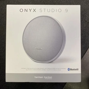 Harman Kardon Onyx Studio 9 Portable Gray Wireless Bluetooth Speaker HK0S9GRYAM - Picture 1 of 3