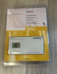 RiteTemp 8029B Thermostat Heat Cool 24V C-Wire Mercury-Free Digital Display -NEW - Picture 1 of 6