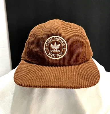 Adidas Originals Corduroy Ball Hat Cap Brown Resort Classic Adjustable Strapback - Image 1 of 4