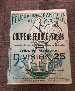 Old & rare ticket )) LOSC LILLE V NANCY - Final Coupe de France 1953 doves - Picture 1 of 2