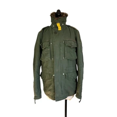 Abrigo Chaqueta Parajumpers De Colección Verde Ejército Mujer Pequeño Mercado de Pulgas Excedente Foto 1 de 4
