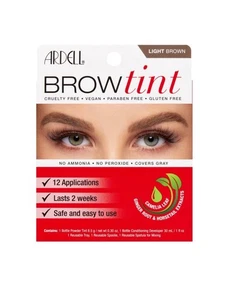 NEW ARDELL Brow Tint Light Brown Ammonia & Peroxide Free Brow Tint 12 Applicati - Picture 1 of 7