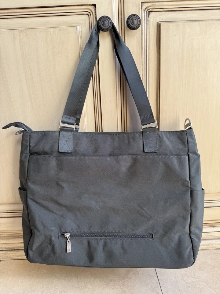 Bolso de Viaje BAGGALLINI Gris Forro Rosa con Correa Grande Foto 1 de 4