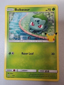 Bulbasaur McDonalds 25 Aniversario Promo Pokemon Tarjeta No Holo 1/25 2021 - Imagen 1 de 2