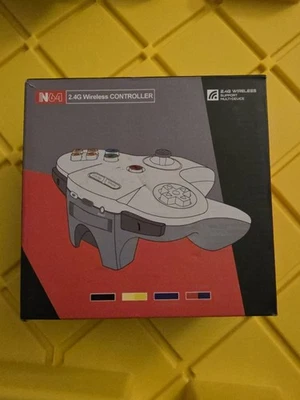 N64 Wireless 2.4 GHz controller for N64 Yellow  - Image 1 of 2