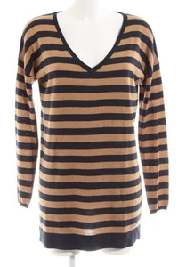 ESPRIT Jersey con cuello de pico Mujeres Jersey Talla EU 36 naranja claro-negro - Imagen 1 de 5